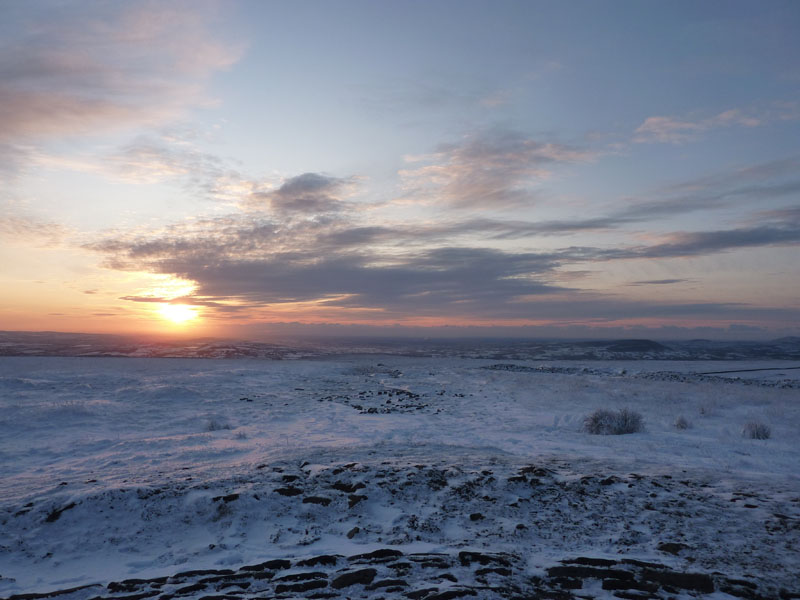 Pendle sunset